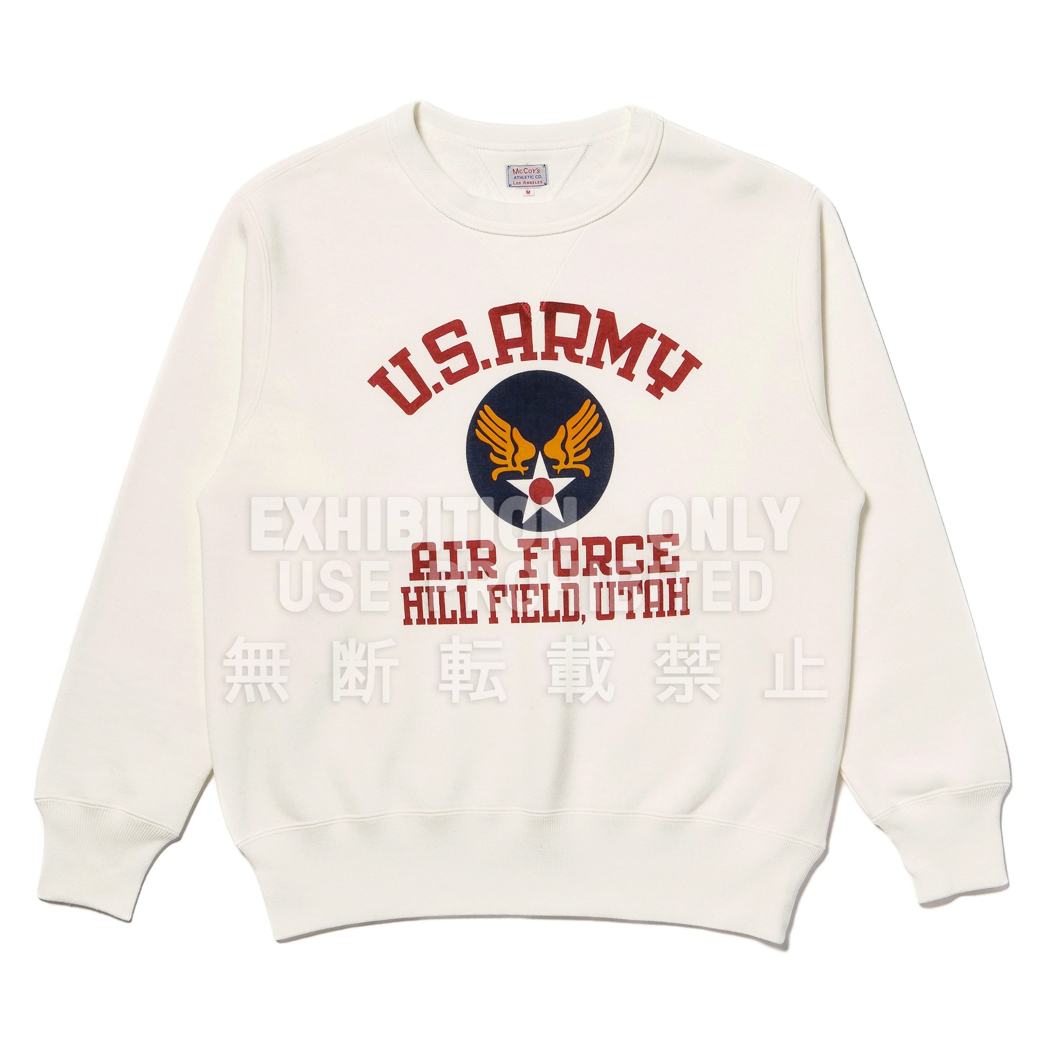 MILITARY PRINT SWEATSHIRT / U.S. ARMY AIR FORCE, HILL FIELD