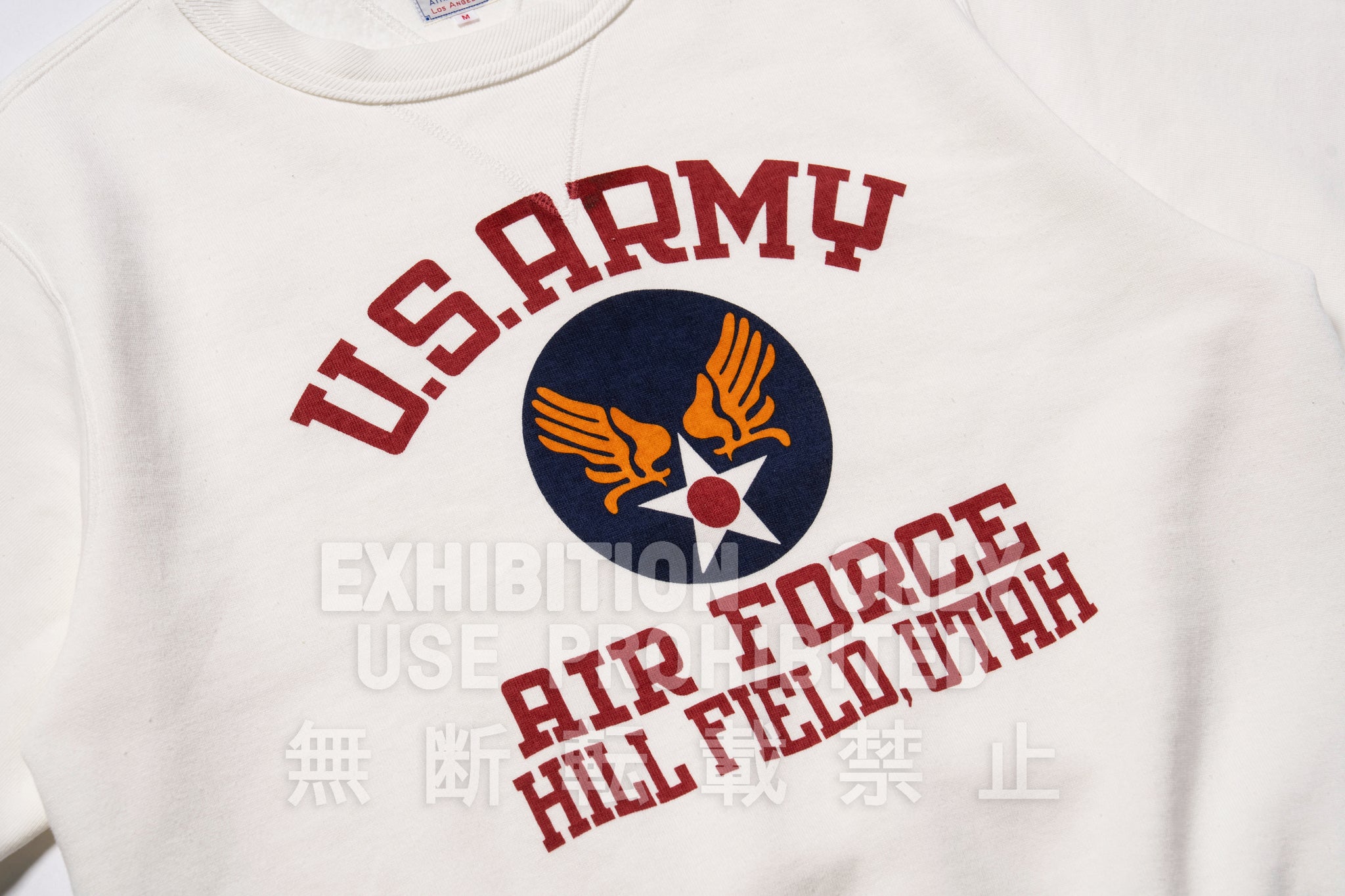 MILITARY PRINT SWEATSHIRT / U.S. ARMY AIR FORCE, HILL FIELD