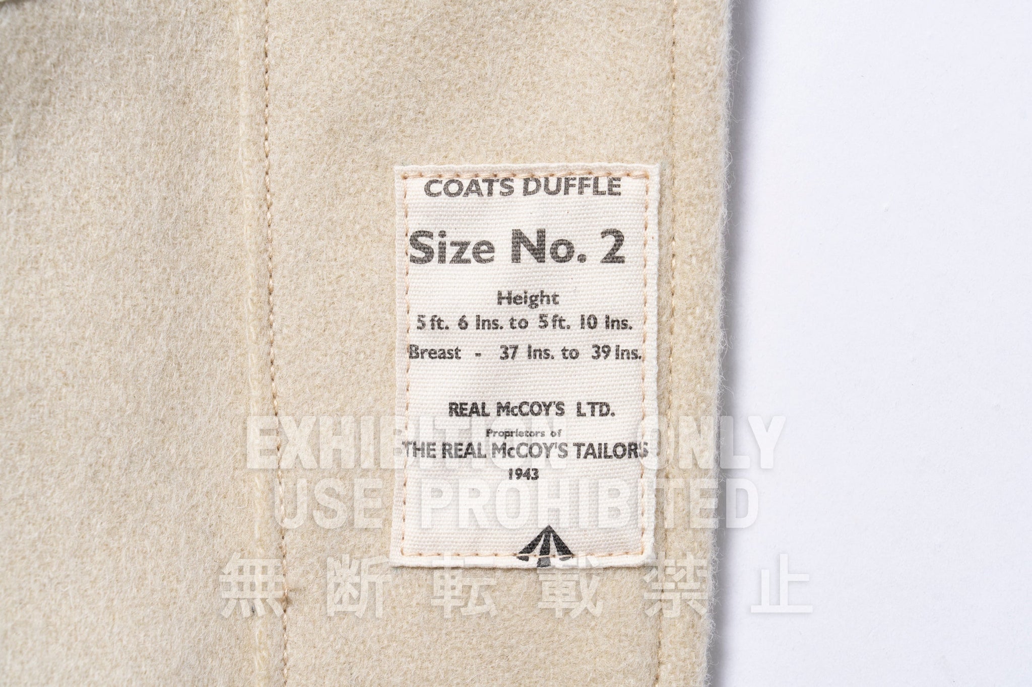 WWII BRITISH FEARNOUGHT DUFFLE COAT, ARP