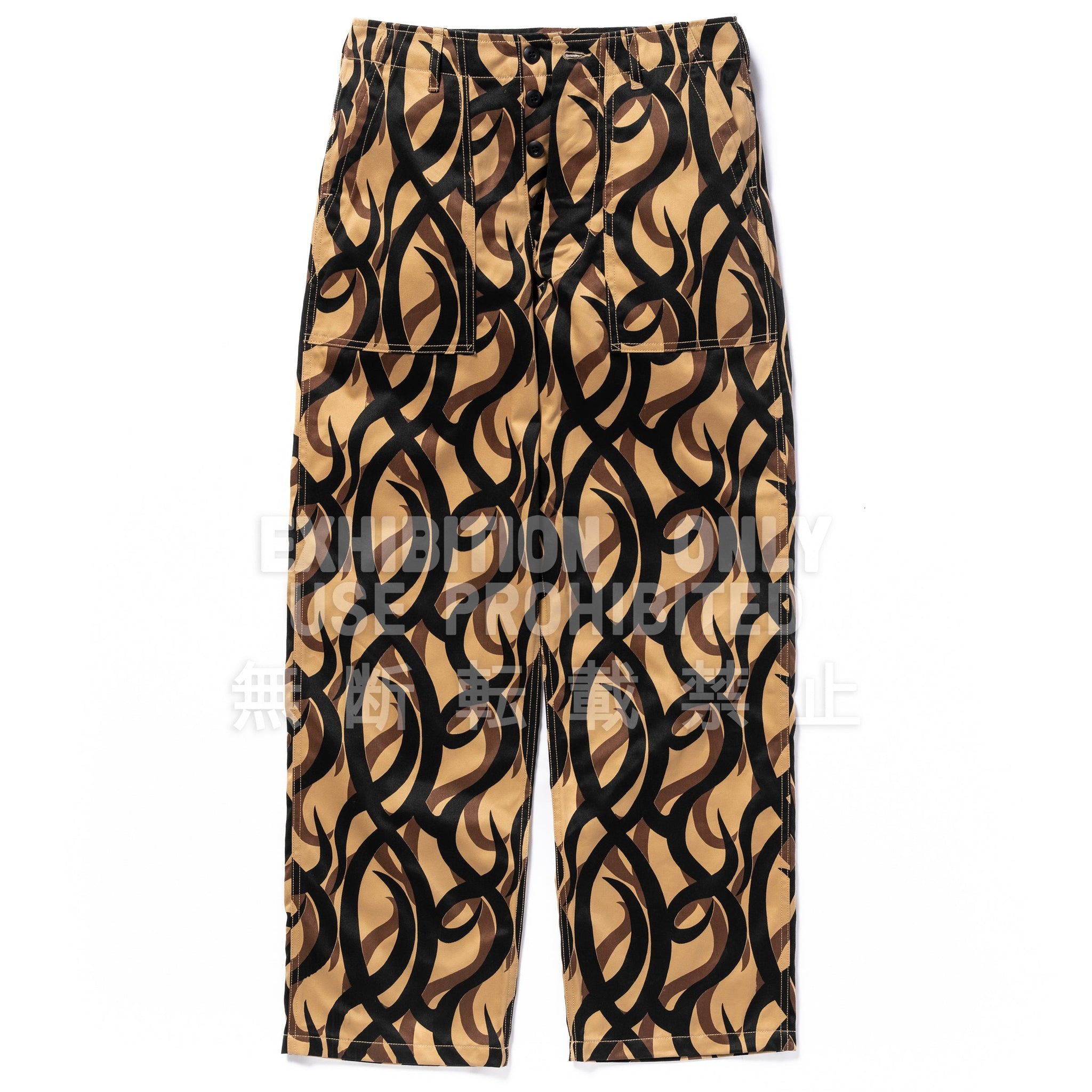 TRIBAL CAMOUFLAGE COMBAT TROUSERS