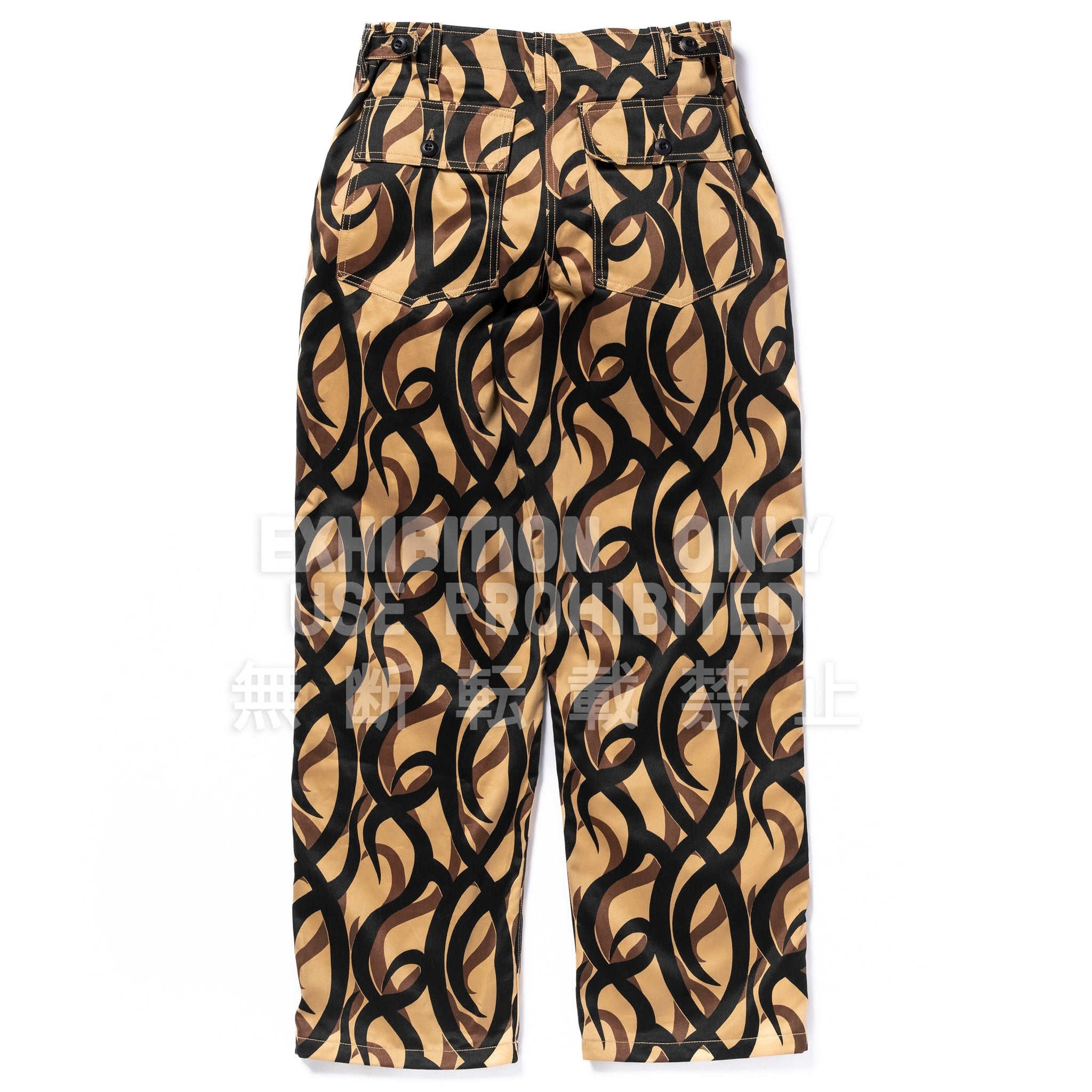 TRIBAL CAMOUFLAGE COMBAT TROUSERS
