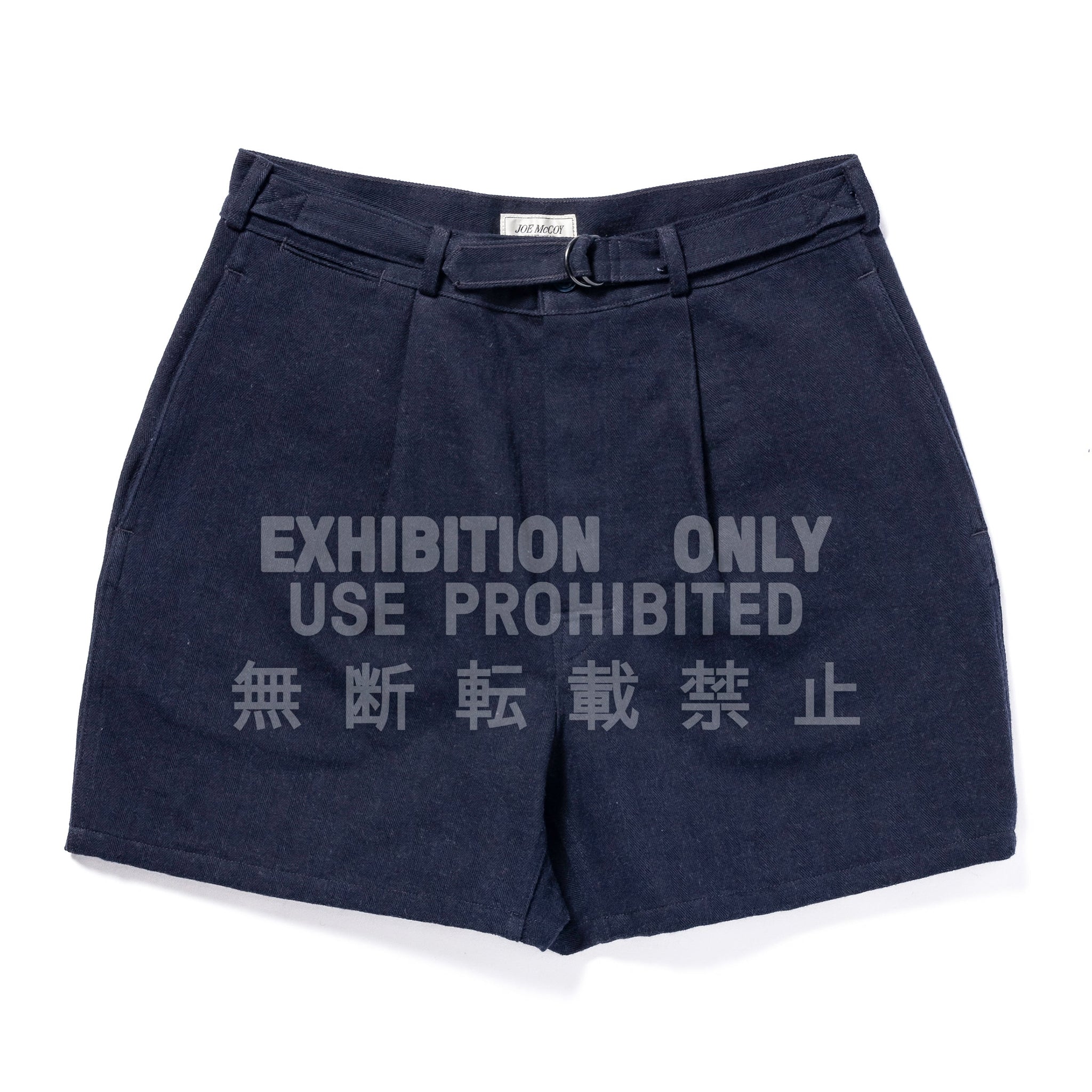 BELTED SHORTS / COTTON-HEMP