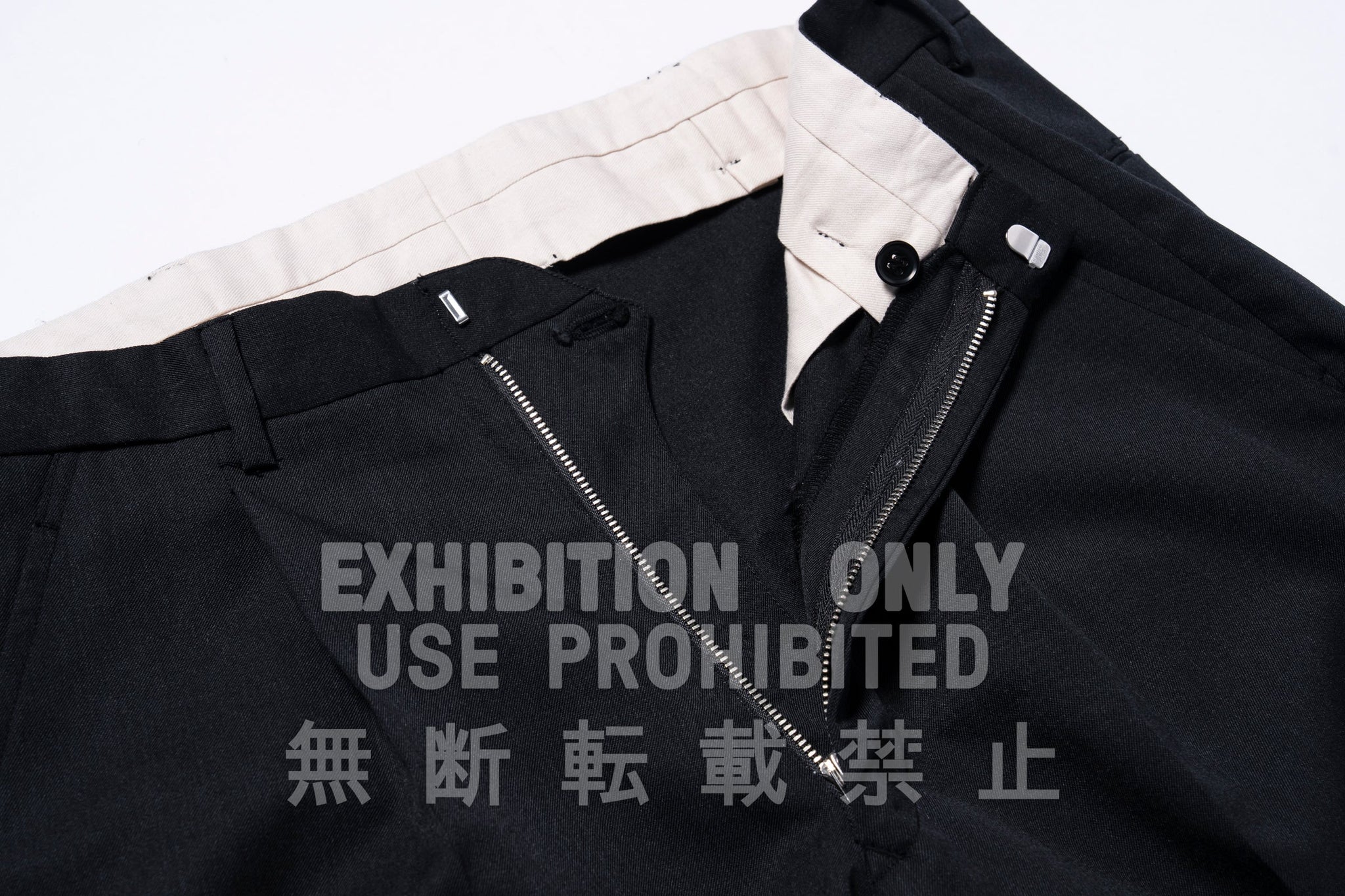 SINGLE-PLEAT WOOL TROUSERS