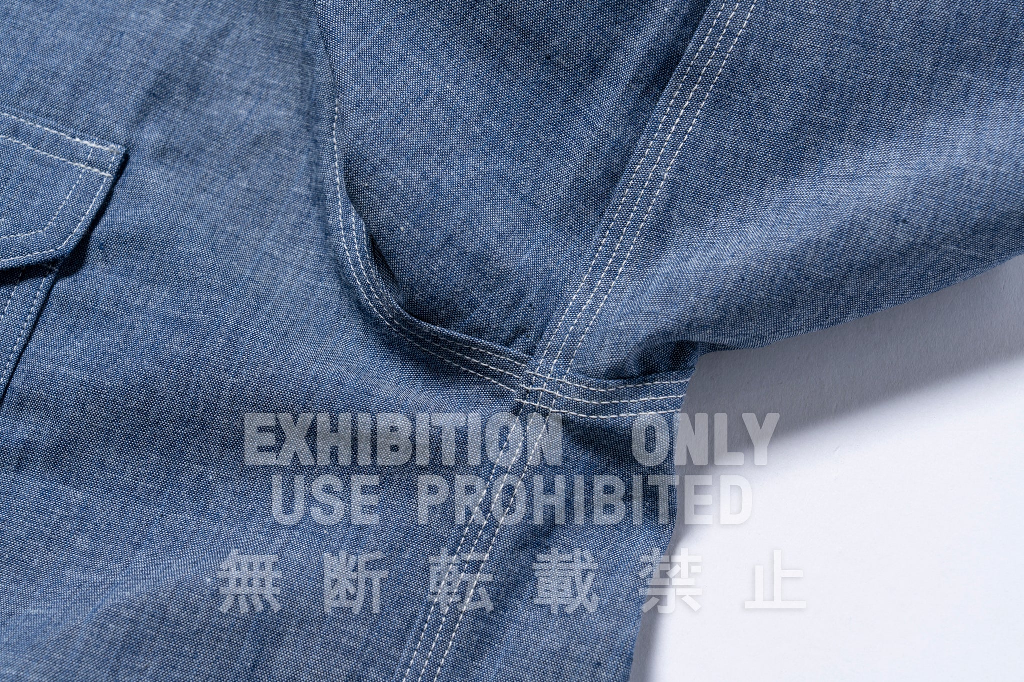 8HU CIGARETTE POCKET CHAMBRAY WORK SHIRT